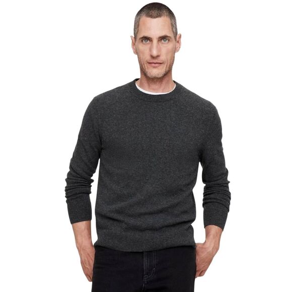 Banana Republic Men's Charcoal Silk/Cashmere Knit Crew Neck Sweater EUC - Picture 2 of 10